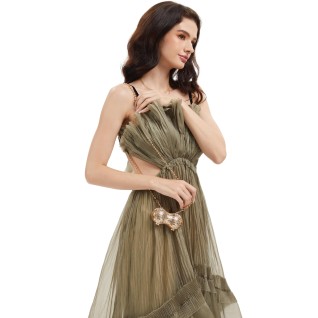 Rhinestone Peanut-Shaped...